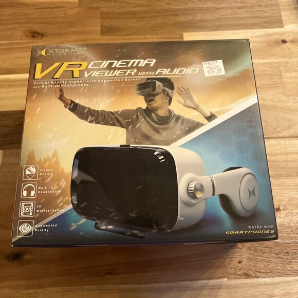 VR‎ Cinema Viewer With Audio. Virtual Reality Headset. - Picture 1 of 6